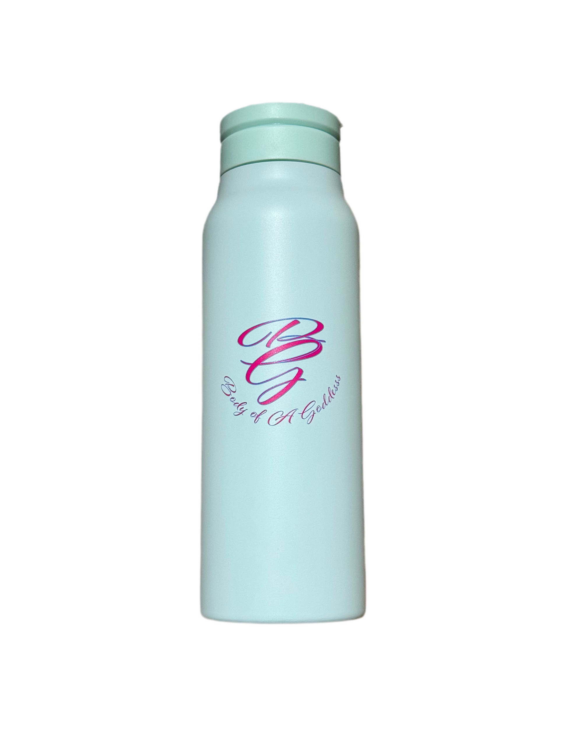 Water Bottle with Magnetic Phone Holder Lid